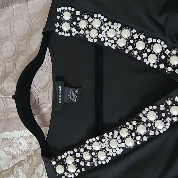 Spense Black Midi Dress ❤️ - Picture 4 of 5